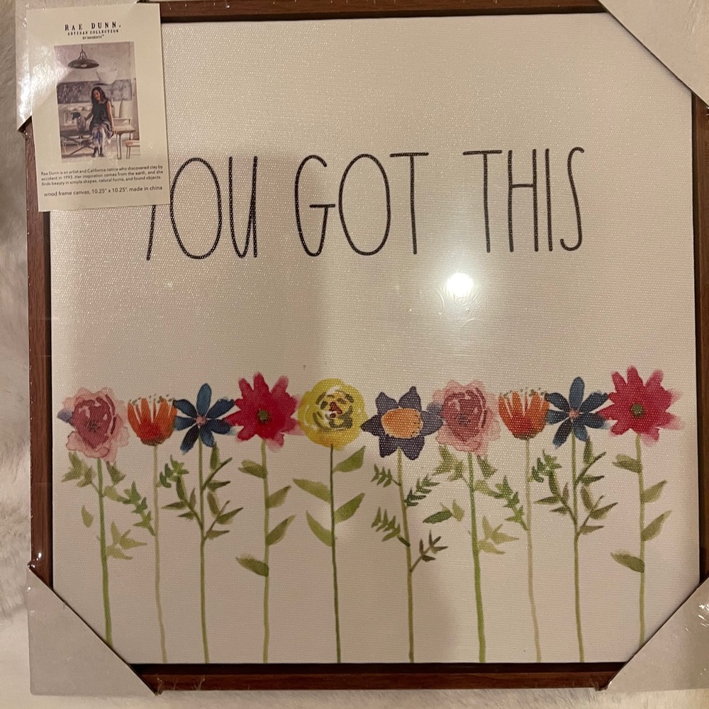 Rae Dunn Wood Frame Canvas